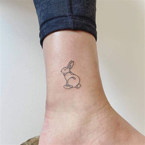 geometric bunny tattoo|60 Cute Rabbit Tattoo Ideas